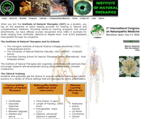 Tablet Screenshot of institutenaturaltherapies.com